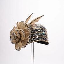 Load image into Gallery viewer, BEADED CLOCHE W/SINAMAY