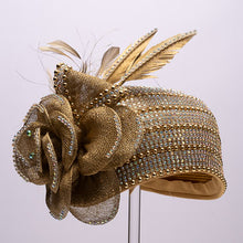 Load image into Gallery viewer, BEADED CLOCHE W/SINAMAY