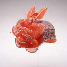 Load image into Gallery viewer, BEADED CLOCHE W/SINAMAY
