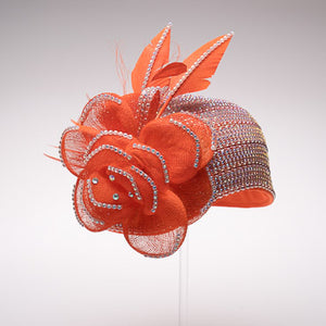 BEADED CLOCHE W/SINAMAY
