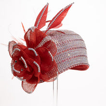 Load image into Gallery viewer, BEADED CLOCHE W/SINAMAY