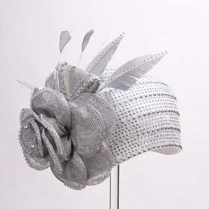 BEADED CLOCHE W/SINAMAY