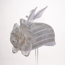 Load image into Gallery viewer, BEADED CLOCHE W/SINAMAY
