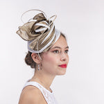 Load image into Gallery viewer, Polyhemp Sinamay Disc Headband Fascinator Cocktail Hats