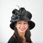 Mushroom Crown Satin Ribbon Hats