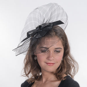 Poly Straw Crinoline Comb Fascinator Cocktail Hats