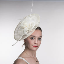 Load image into Gallery viewer, Plaid Sinamay Headband Fascinator Cocktail Hats