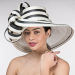 Side Bow Trim Wide Brim Tall Crown Hats